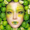 Lime Girl Fashion Paint By Numbers