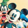 Mickey Mouse Goofy And Donald Duck Paint By Numbers