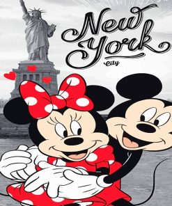 Mickey Mouse And Minnie New York Paint By Numbers