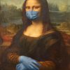 Mona Liza Wearing Mask Paint By Numbers