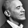 Obama Black And White Paint By Numbers