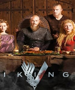 Ragnar And Lagertha Vikings Poster Paint By Numbers