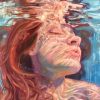 Red Head Woman Swimming Paint By Numbers