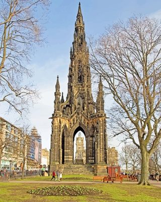 Scott Monument Princess Street Edinburgh Paint By Numbers