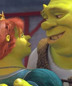 Shrek And Fiona Couple Paint By Numbers