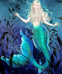 Stunning Mermaid Smiling Paint By Numbers