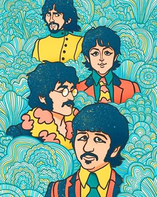 The Beatles Art Paint By Numbers