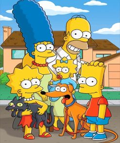 The Simpsons Family Art Paint By Numbers