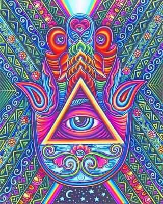 Third Eye Psychedelic Art Paint By Numbers