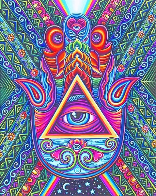 Third Eye Psychedelic Art Paint By Numbers