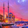 Turkey Ortaköy Mosque Sunset Paint By Numbers