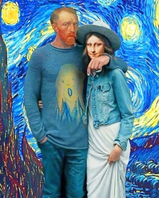 Van Gogh And Mona Lisa Paint By Numbers