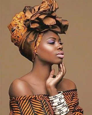 African Woman Beauty Paint By Numbers