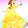 Belle Princess Yellow Dress Paint By Numbers