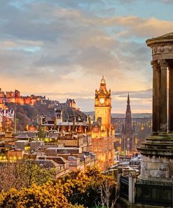 Dugald Stewart Monument Edinburgh Paint By Numbers