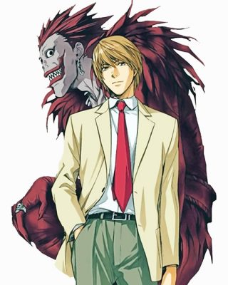 Light Yagami Ryuk Death Note Paint By Numbers