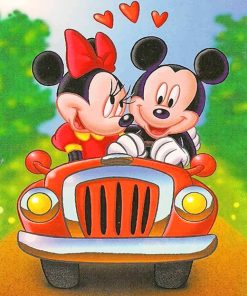 Mickey Mouse And Minnie Mouse Paint By Numbers