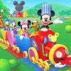 Mickey Mouse Choo Choo Express Paint By Numbers