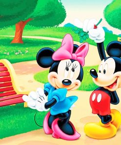 Minnie And Mickey Mouse Paint By Numbers