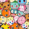 Mix All Pokemons Paint By Numbers