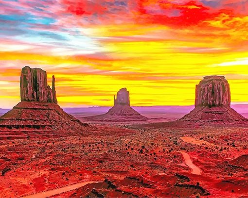 Monument Valley Arizona Paint By Numbers