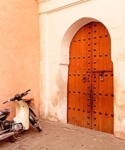 Motorcycle Door Marrakesh Morocco Paint By Numbers