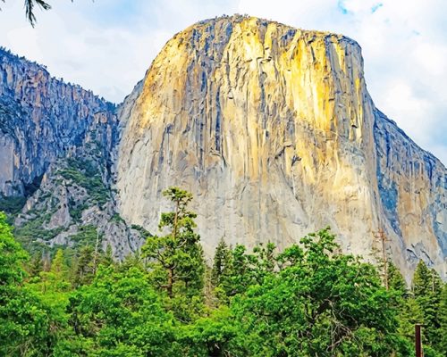 Mountain Yosemite California Paint By Numbers