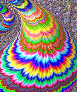 Rainbow Psychedelic Art Paint By Numbers