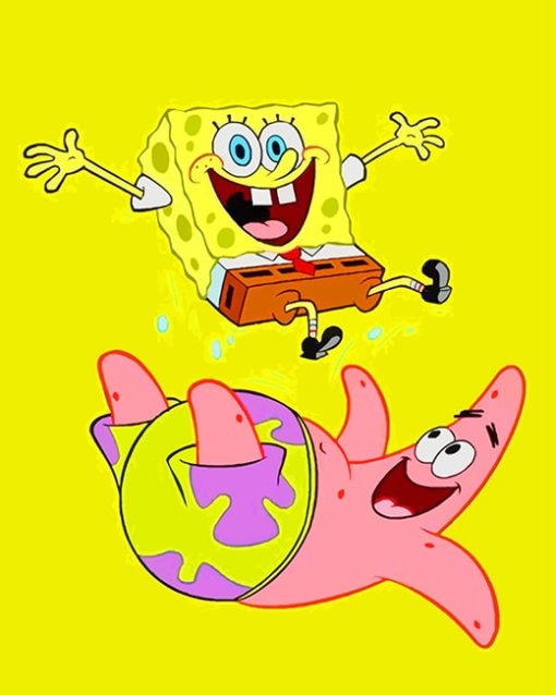 SpongeBob And Patrick Star Paint By Numbers