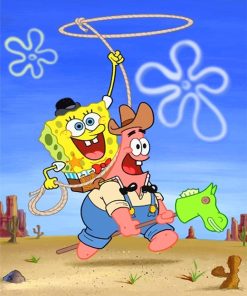 Spongebob And Patrick Paint By Numbers