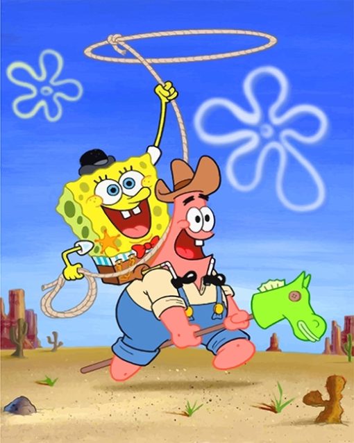 Spongebob And Patrick Paint By Numbers