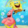 SpongeBob And Patrick Art Paint By Numbers