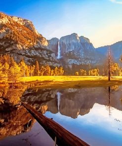 Yosemite Valley View California Paint By Numbers