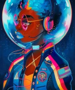 Afrofuturism Illustration Paint By Numbers