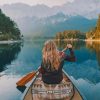 Blonde Girl In A Boat Paint By Numbers