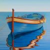 Blue Boat Paint By Numbers