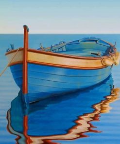 Blue Boat Paint By Numbers