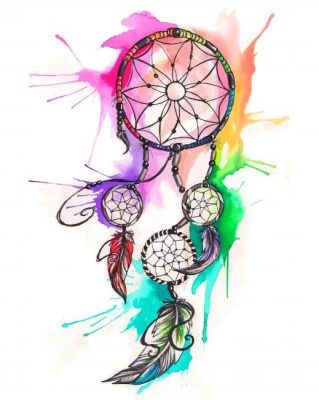 Colorful Dream Catcher Art Paint By Numbers