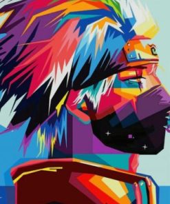 Colorful Kakashi Hatake Paint By Numbers