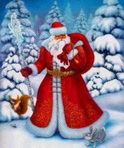 Cool Santa Claus Art Paint By Numbers