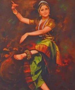 Indian Woman Dancing Art Paint By Numbers