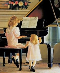 Piano Girls Paint By Numbers