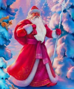 Santa Claus Christmas paint by numbers