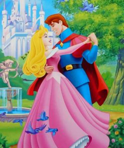 Dancing Sleeping Beauty And Prince Paint By Numbers