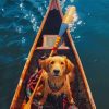 Dog On A Boat paint by numbers