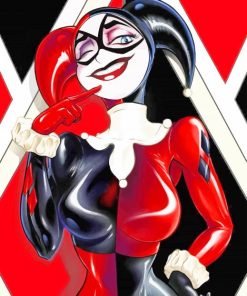 Harley Quinn Cartoon Paint By Numbers