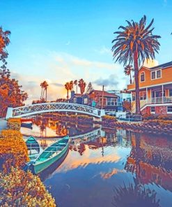 Venice Canals Los Angeles California paint by numbers