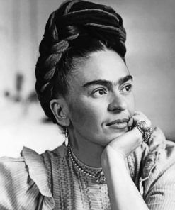 Black And White Frida Kahlo Paint by numbers