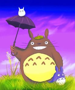 Happy Totoro paint by numbers