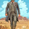 Red dead Redemption Two Gunslinger paint by numbers